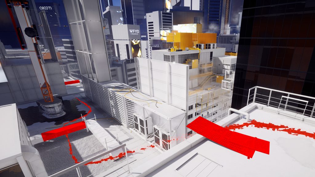 Système de déplacement et du Parkours dans Mirror's Edge Catalyst.