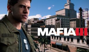 Le logo du jeu mafia 3 et de son personnage principal