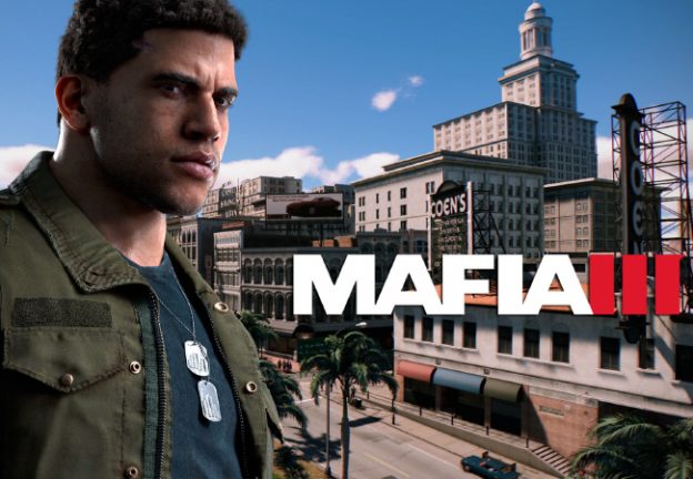 Le logo du jeu mafia 3 et de son personnage principal